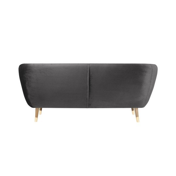 Benito szürke bársony kanapé, 188 cm - Mazzini Sofas-image-4