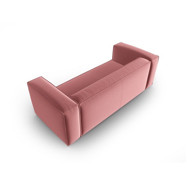 Rózsaszín bársony kanapé 200 cm Mackay – Cosmopolitan Design-image-3