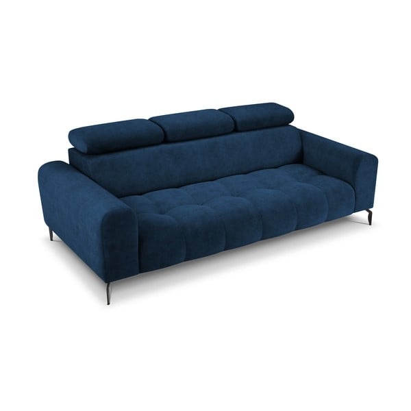 Nico kék fekvő kanapé bársonyhuzattal - Milo Casa-image-2