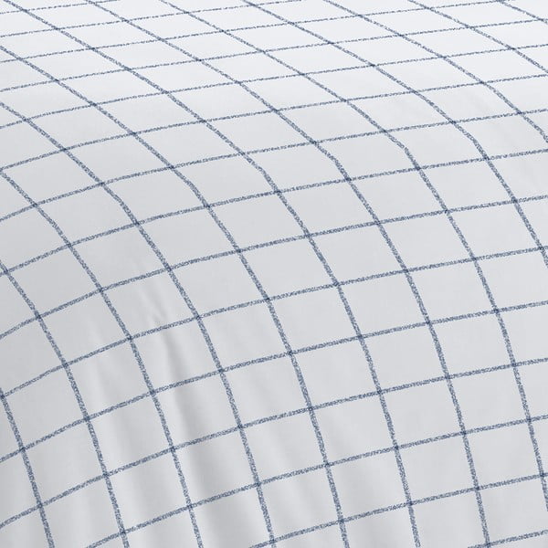 Fehér-kék ágyneműhuzat 200x135 cm Bold Check - Cloudsoft-image-4