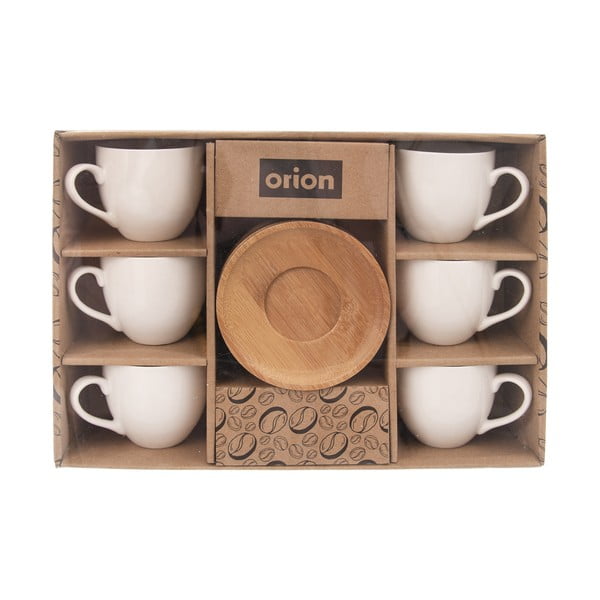 Fehér porcelán csésze szett 6 db-os 125 ml Whiteline – Orion-image-2