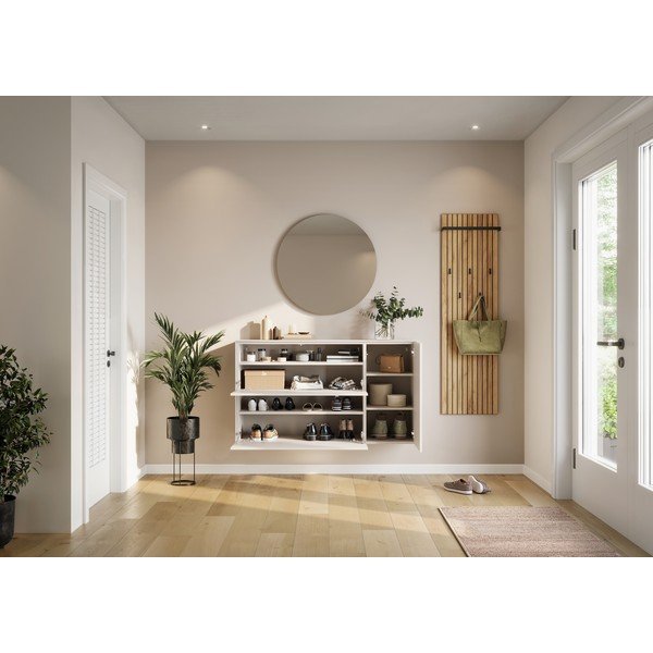 Krémszínű függő cipőtartó 137x78x41 cm – Germania-image-1