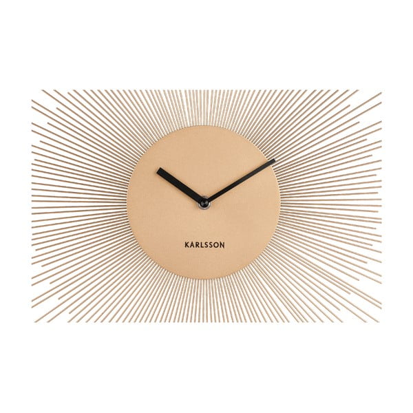 Peony aranyszínű falióra, ø 45 cm - Karlsson-image-1