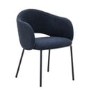 Sötétkék kárpitozott étkezőfotel Maina – Kave Home