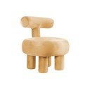 Sárga bársony fotel Abrazo – Leitmotiv