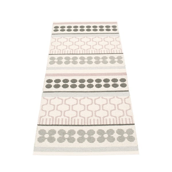 Világos rózsaszín-szürke kültéri-beltéri futószőnyeg 70x180 cm Asta Pale Rose – Pappelina-image-1