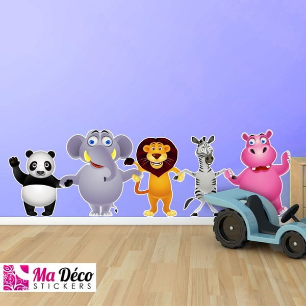 Fanastick Jungle Friends gyerek falmatrica - Ambiance-image-1