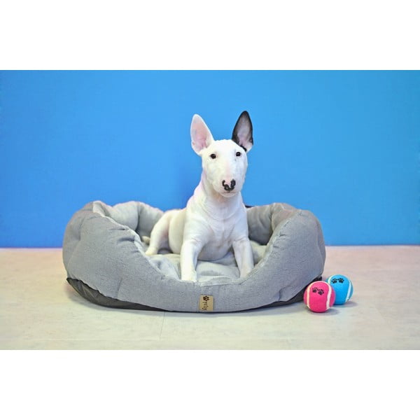 Szürke fleece fekhely 65x50 cm Alík - Petsy-image-1