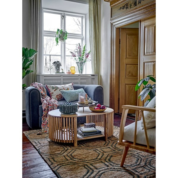 Kéesszürke bársony kanapé 152 cm Malala – Bloomingville-image-1