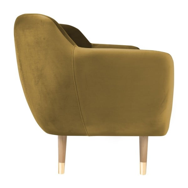Amelie aranyszínű kétszemélyes kanapé - Mazzini Sofas-image-1
