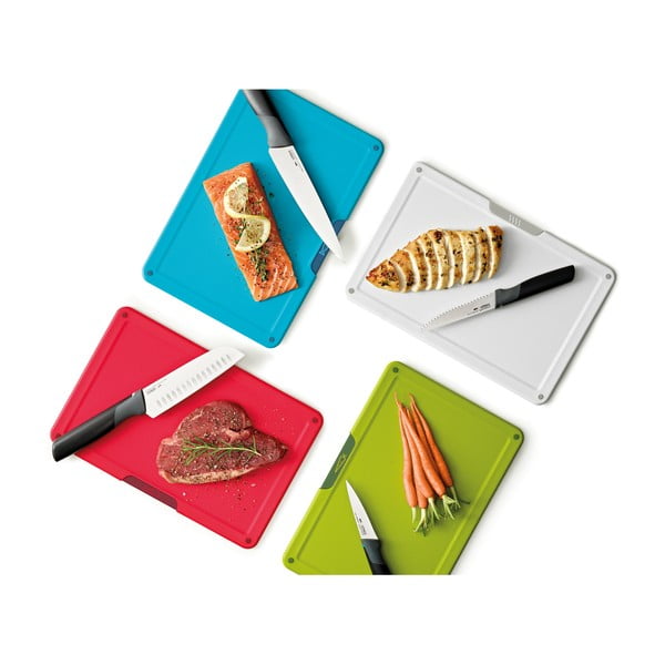 Vágódeszka és kés szett állvánnyal 10x32 cm Folio Icon Plus – Joseph Joseph-image-3