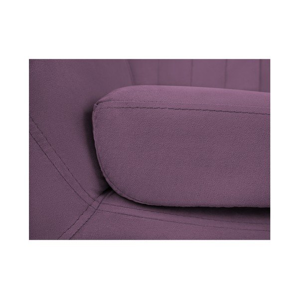 Toscane lila 2 személyes kanapé, fekete lábak - Mazzini Sofas-image-4