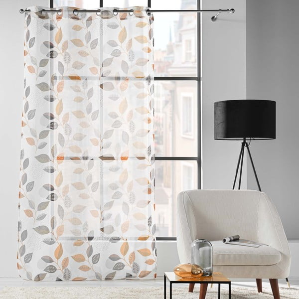 Fehér átlátszó függöny 140x280 cm Vahine – douceur d'intérieur-image-2