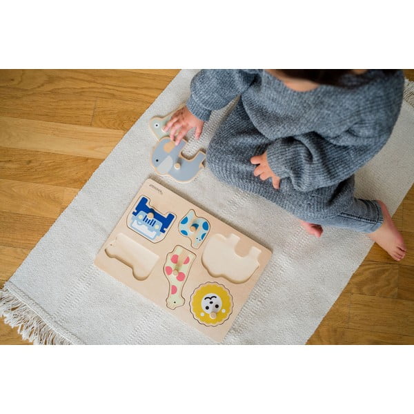 Fa formabeillesztős puzzle (részek száma 6) Safari – Kindsgut-image-1