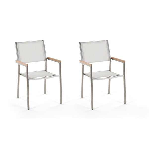 Classy 2 db fehér kerti szék - Monobeli