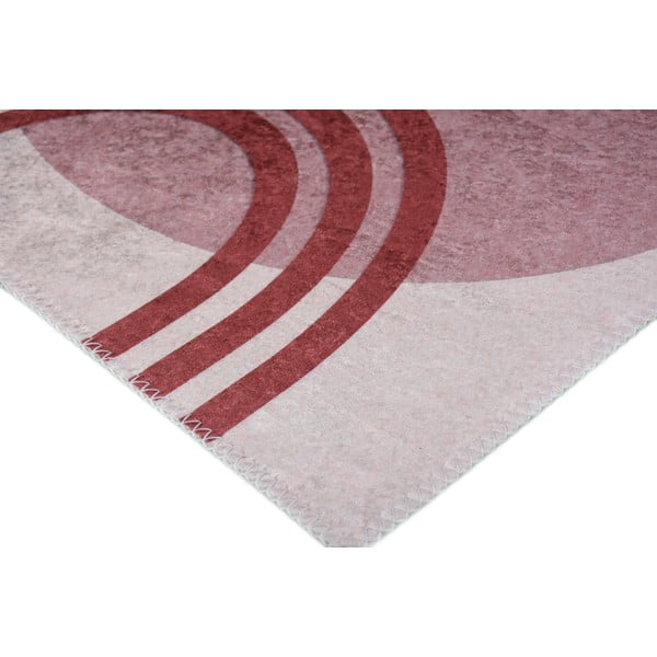 Piros-fehér mosható szőnyeg 50x80 cm – Vitaus-image-2