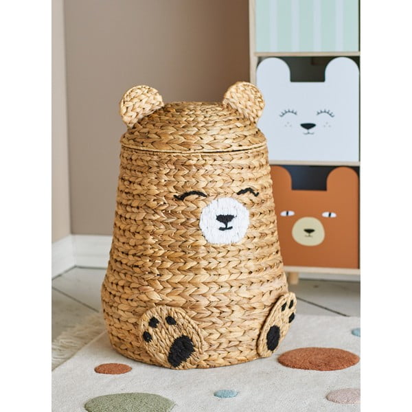 Natúr színű vízijácint játéktároló kosár ø 40x57 cm Timone – Bloomingville Mini-image-1