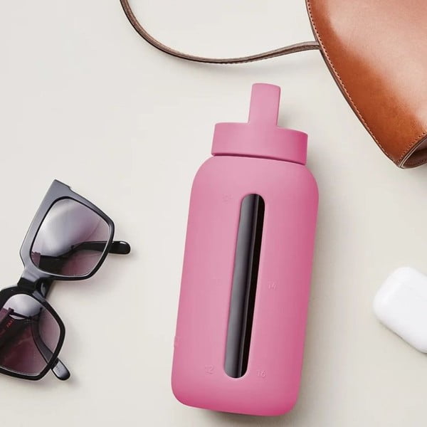 Rózsaszín utazó ivópalack 720 ml Flamingo Pink – Muuki-image-1