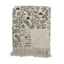Zöld-krémszínű takaró 130x160 cm Maribelle – Bloomingville