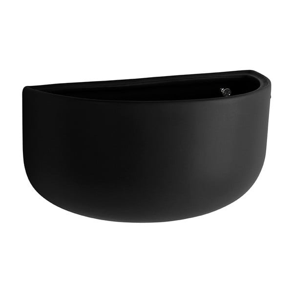 Nest matt fekete fali kerámia virágcserép - PT LIVING-image-1