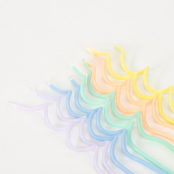 Tortagyertya készlet 20 db-os Swirly – Meri Meri-image-2