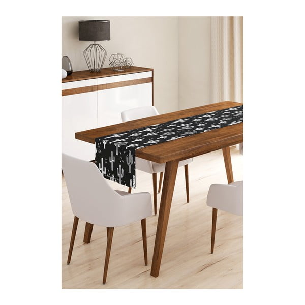 Black Cactus mikroszálas asztali futó, 45 x 145 cm - Minimalist Cushion Covers