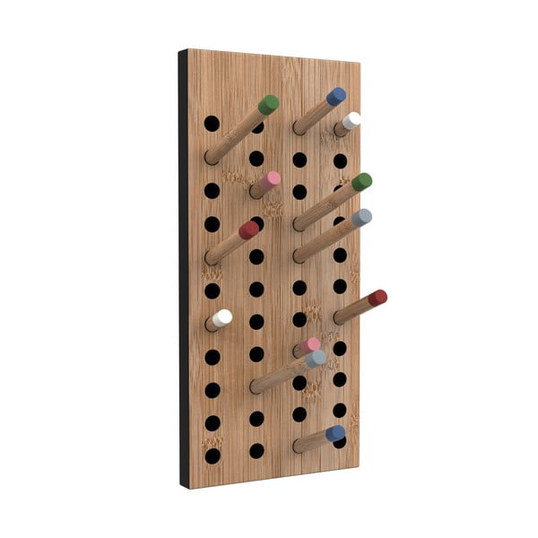 Scoreboard variálható Moso-bambusz fali fogas, magassága 36 cm - We Do Wood