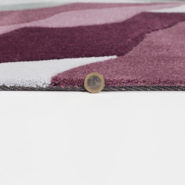 Splinter Purple szürke-lila szőnyeg, 120 x 170 cm - Flair Rugs-image-1