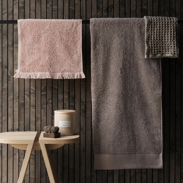 Rózsaszín pamut törölköző szett 2 db-os 30x50 cm FRINO – Blomus-image-2