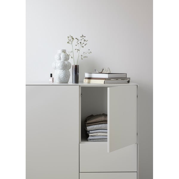 Világosszürke magas komód 91x111 cm Edge by Hammel – Hammel Furniture-image-4