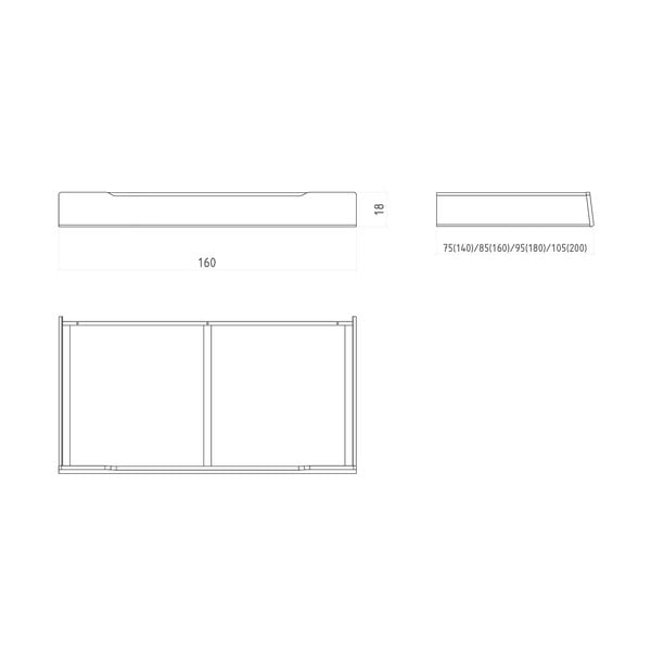 Natúr színű ágy alatti fiók Twig – The Beds-image-4