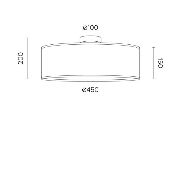 TSURI XL mennyezeti lámpa cseresznyefa furnérból, ø 45 cm - Sotto Luce-image-2