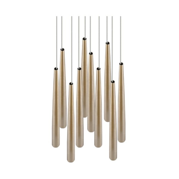 Aranyszínű LED függőlámpa ø 30 cm Cala – Trio Select-image-3