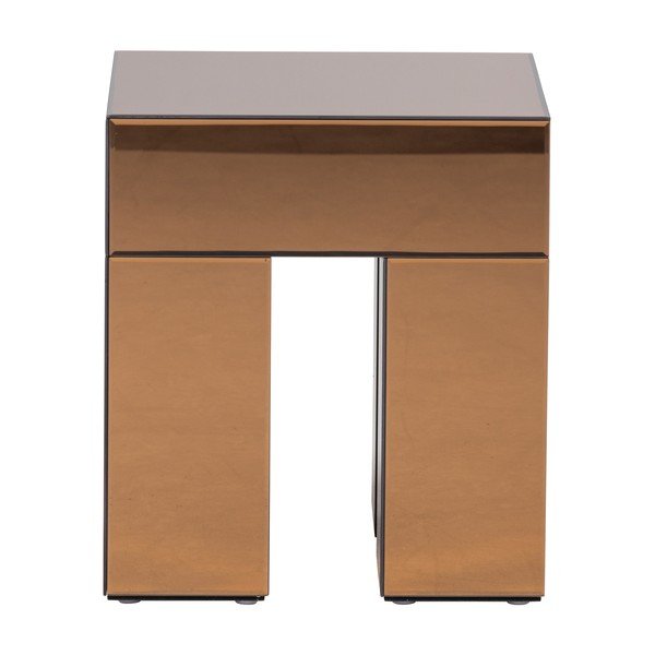 Fényes tárolóasztal 45x45 cm Mirrox – WOOOD-image-2