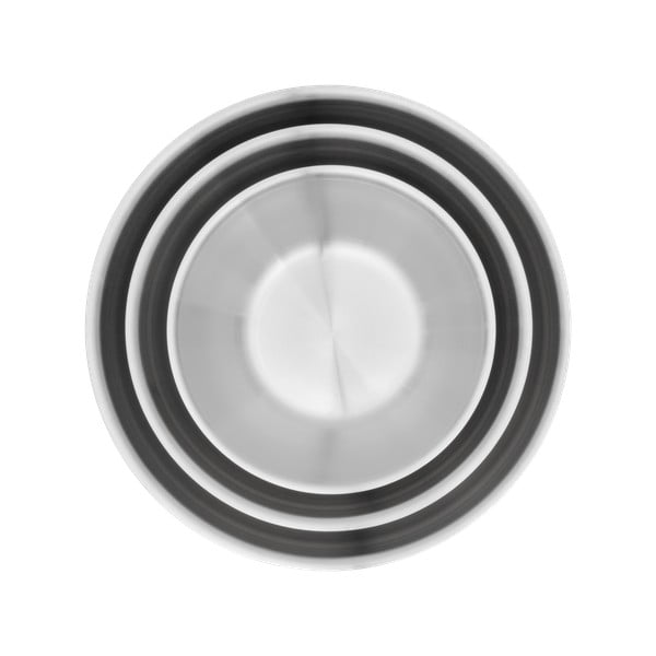 Ezüstszínű rozsdamentes acél tál szett 3 db-os ø 25,5 cm Lucca 3.0 – FABINI-image-4