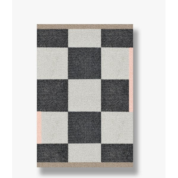 Fekete-fehér mosható szőnyeg 55x80 cm Square – Mette Ditmer Denmark