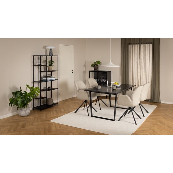 Krémszínű kárpitozott étkezőfotel Aura – Actona-image-2