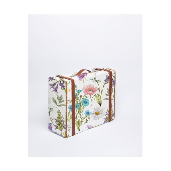 Valise Nice Flowers virágmintás bőrönd, 31 x 40 cm - Surdic