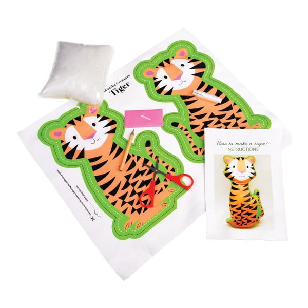 Tiger plüsstigris varrókészlet - Rex London-image-3