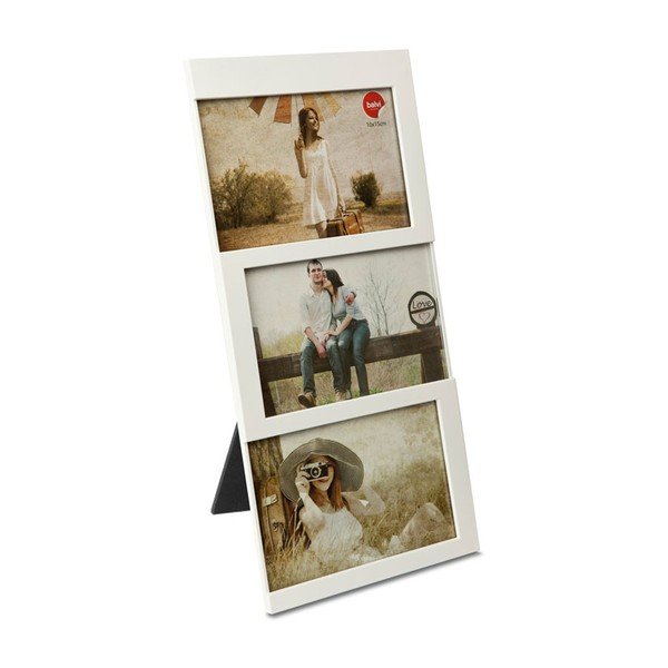 Fehér műanyag álló képkeret 16x34,5 cm Dijon – Balvi