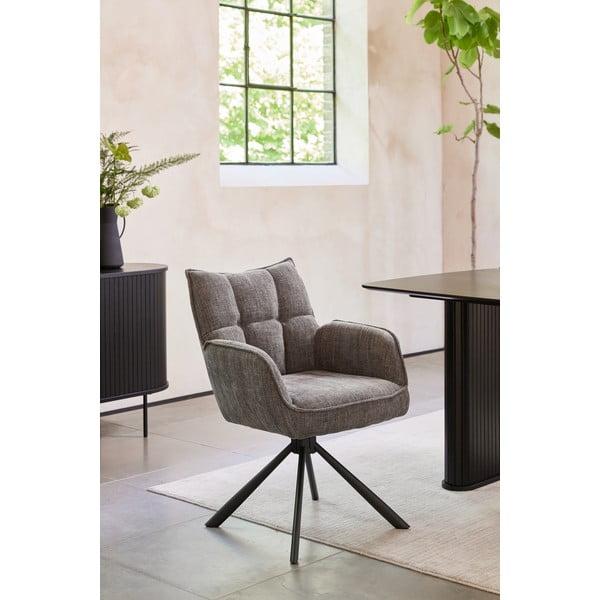 Szürke kárpitozott étkezőfotel szett 2 db-os Marilla – Unique Furniture-image-1