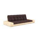 Sötétbarna kinyitható kanapé 244 cm Base – Karup Design
