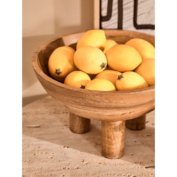 Natúr színű fa tál ø 27 cm Kara – Premier Housewares-image-2
