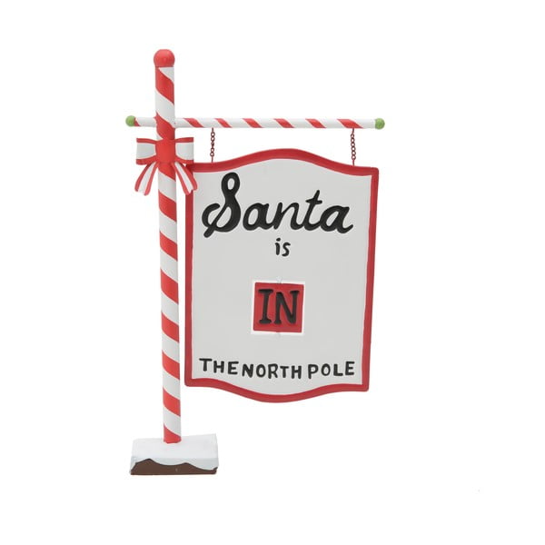 Santa Sign tábla formájú karácsonyi dekoráció - InArt