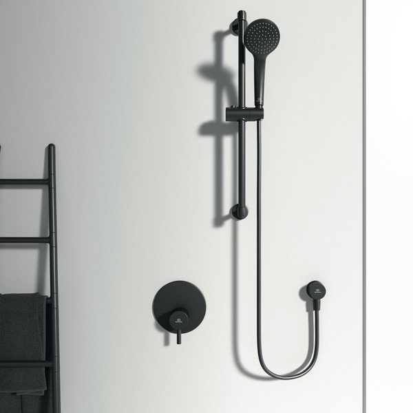 Matt fekete csaptelep zuhanyhoz, rejtett Silk Black – Ideal Standard-image-1