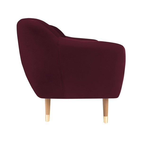 Benito borvörös bársony kanapé, 158 cm - Mazzini Sofas-image-4