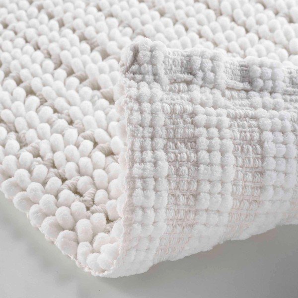 Fehér fürdőszobai kilépő 50x80 cm Voltis – douceur d'intérieur-image-2