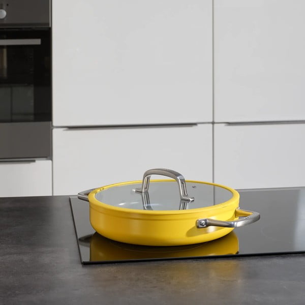 Serpenyő fedővel-kerámia felülettel ø 28 cm tegame Meda 3.0 – FABINI-image-1