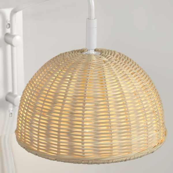 Natúr színű rattan fali lámpa ø 23 cm Damila – Kave Home-image-1