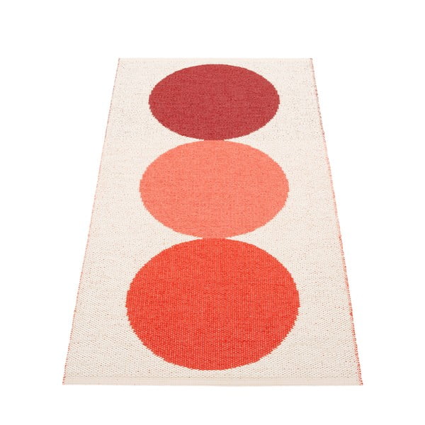 Piros-krémszínű kültéri-beltéri szőnyeg 70x140 cm Otto Berry – Pappelina